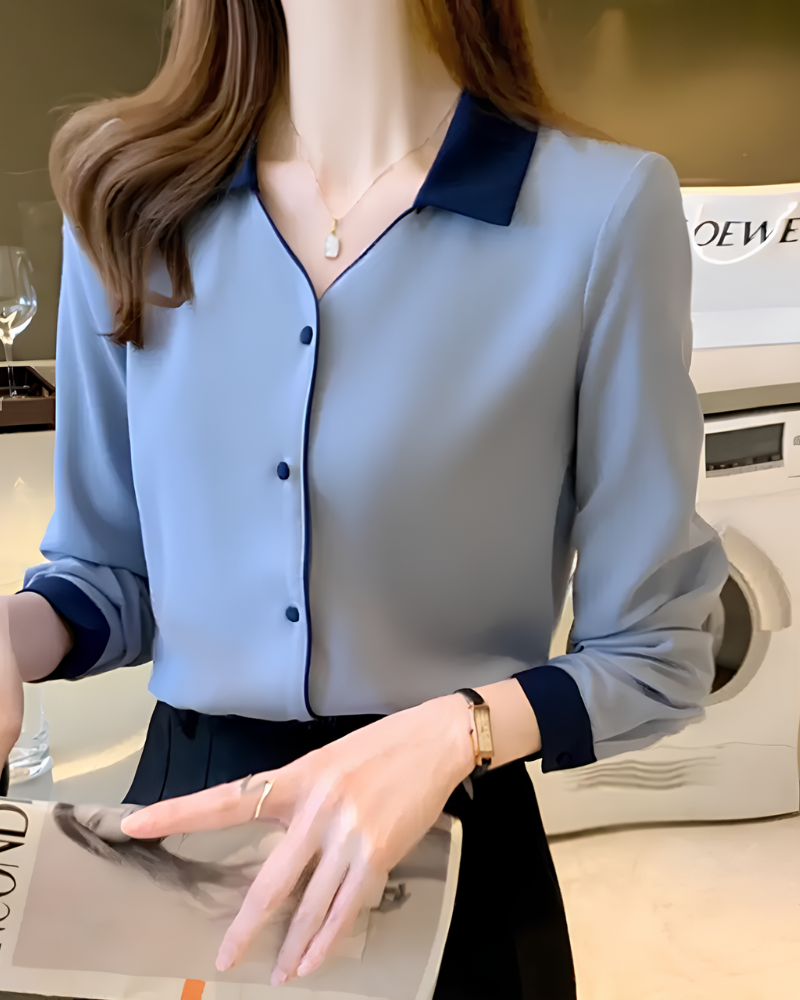 Camisa Social Feminina Clássica Veneza – Estilo Feminino para Escritório