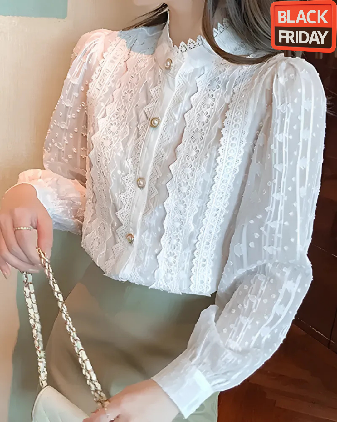 Blusa Feminina de Renda Betânia