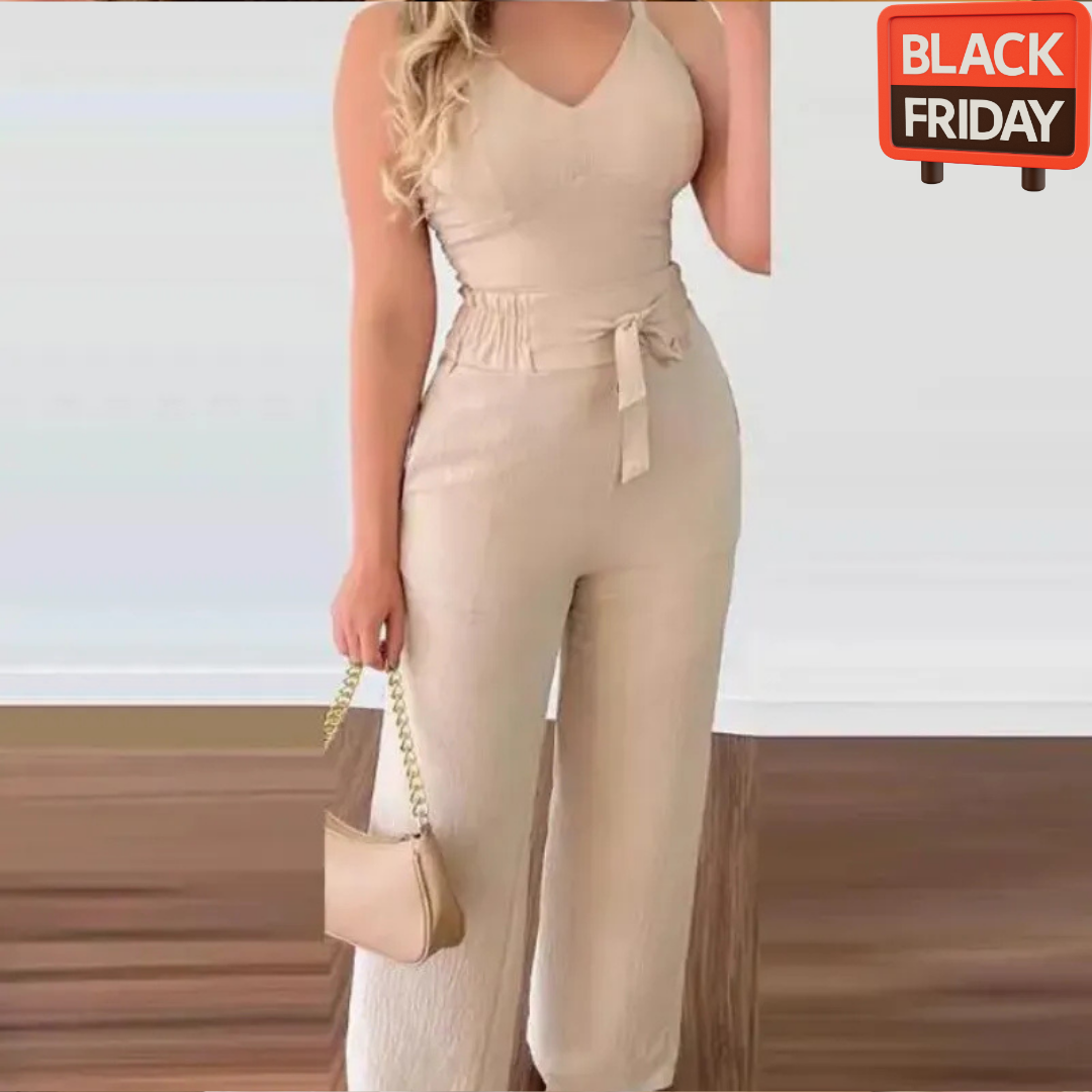 Macacão Sem Mangas “Bella” – Look Feminino Confortável e Sofisticado