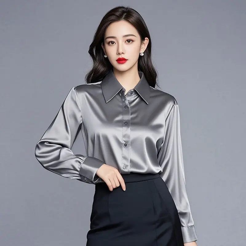 Blusa de Seda Feminina com Estilo Elegante e Sofisticado