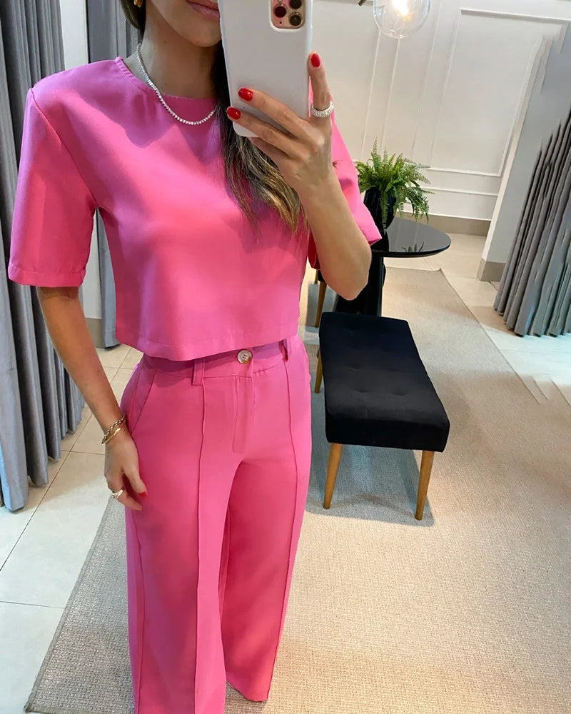 Conjunto Elegante de Verão: Estilo e Conforto