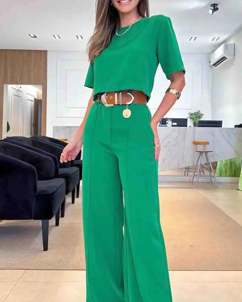 Conjunto Elegante de Verão: Estilo e Conforto