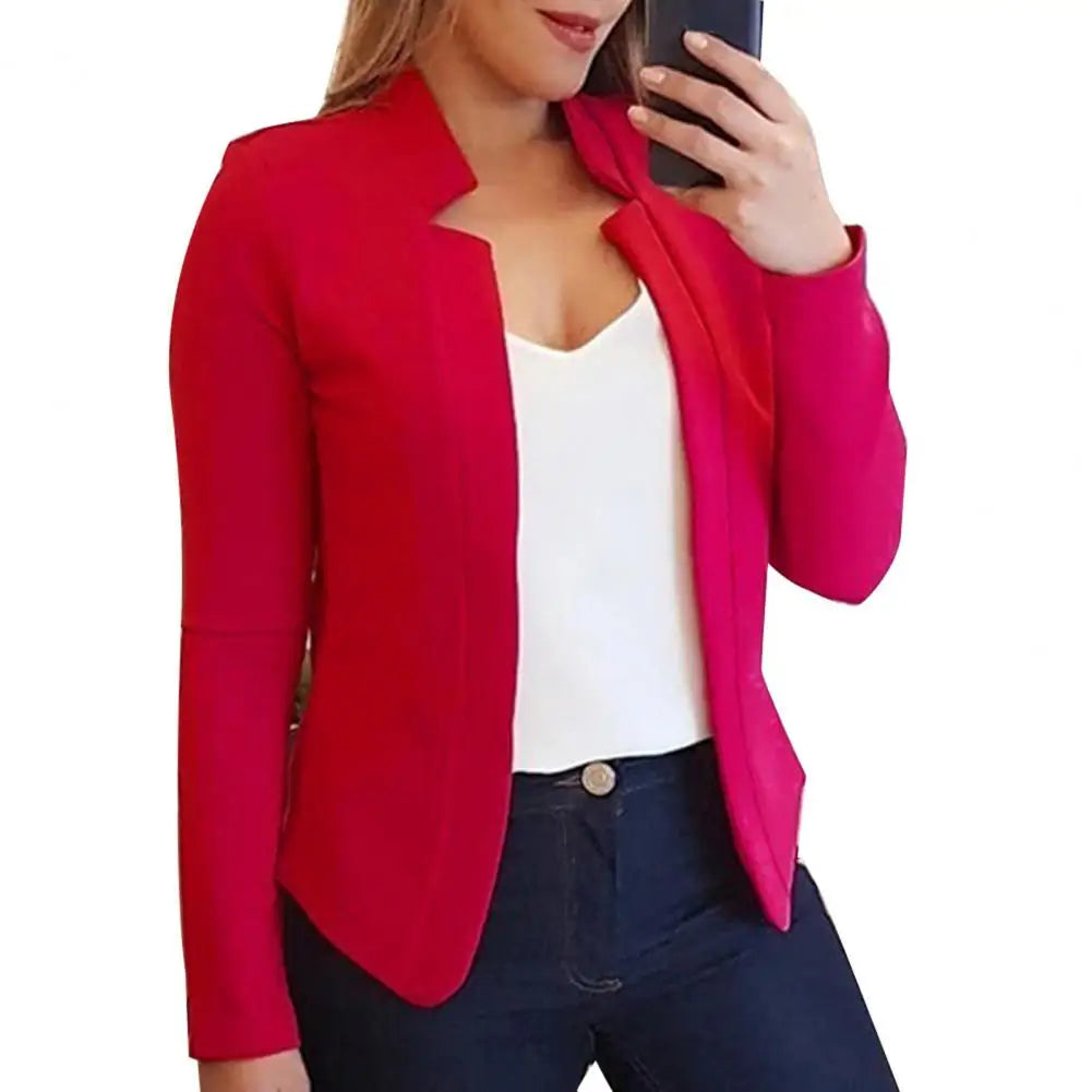 Blazer Feminino Elegante para Escritório - Moda Outono/Inverno