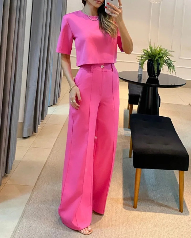 Conjunto Elegante de Verão: Estilo e Conforto