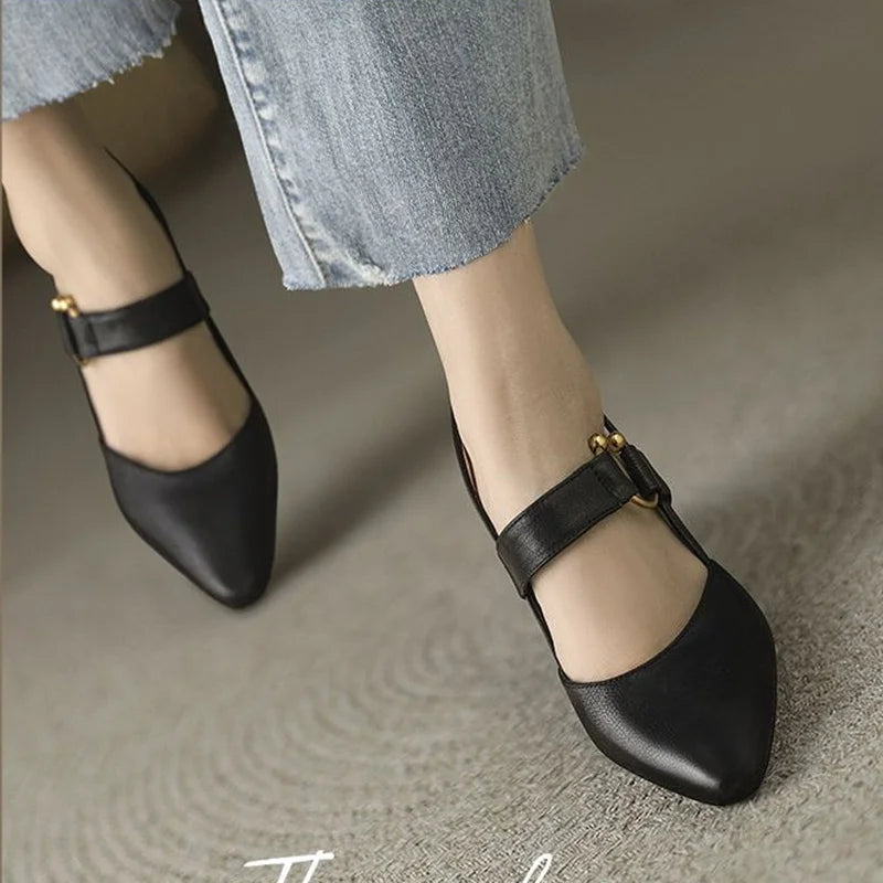 Scarpin Slingback Salto Bloco
