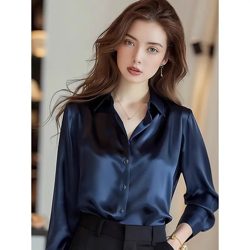 Blusa de Seda Feminina com Estilo Elegante e Sofisticado