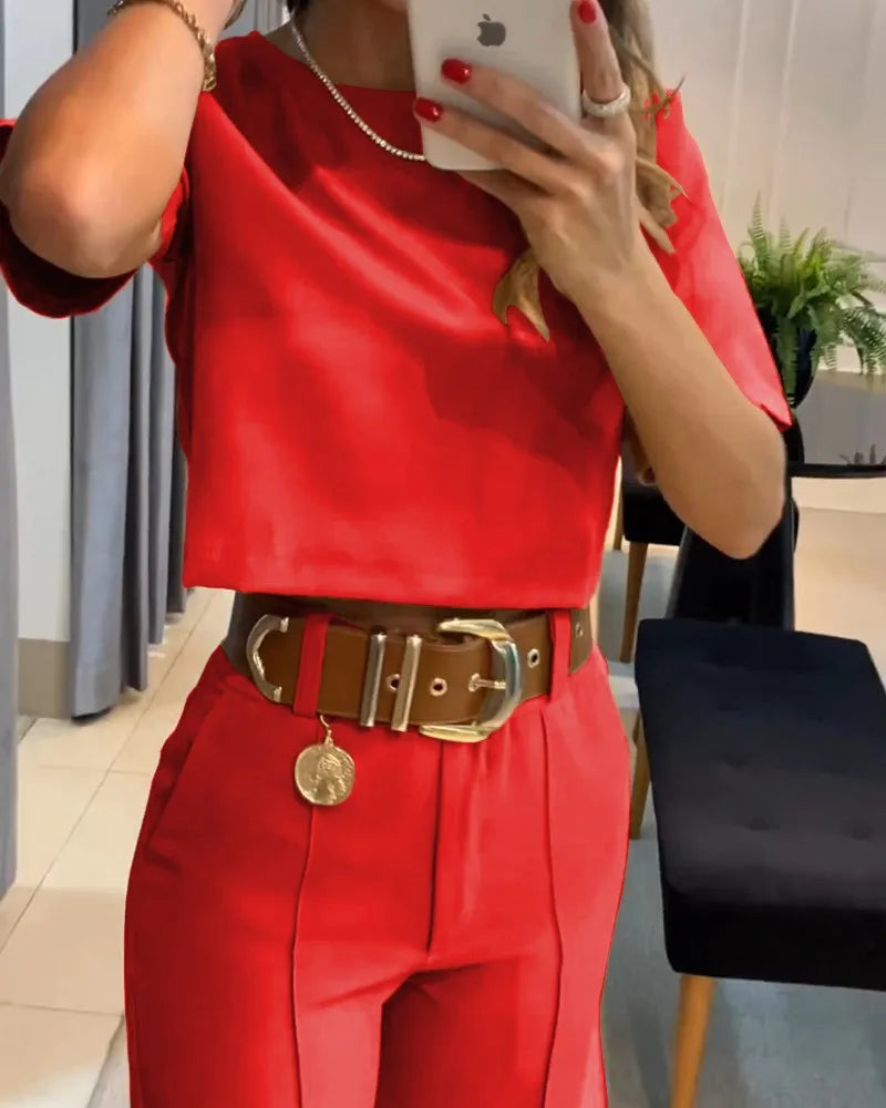 Conjunto Elegante de Verão: Estilo e Conforto