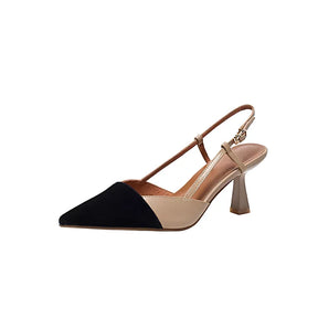 Scarpin Slingback Bico Fino Salto Médio