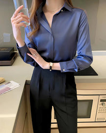 Camisa de seda dubai