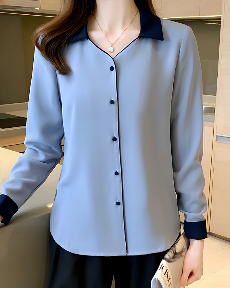 Camisa Social Feminina Clássica Veneza – Estilo Feminino para Escritório