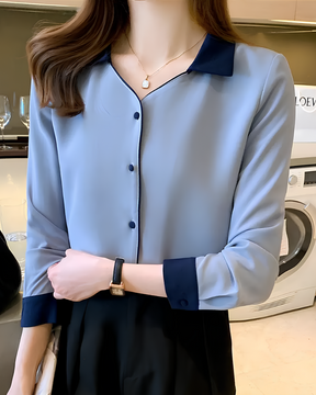 Camisa Social Feminina Clássica Veneza – Estilo Feminino para Escritório