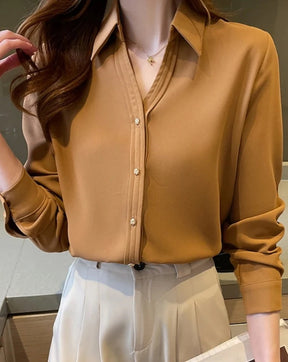 Camisa Social Feminina Classic – Modelo Versátil para Trabalho e Evento