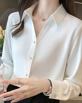 Camisa Social Feminina Classic – Modelo Versátil para Trabalho e Evento