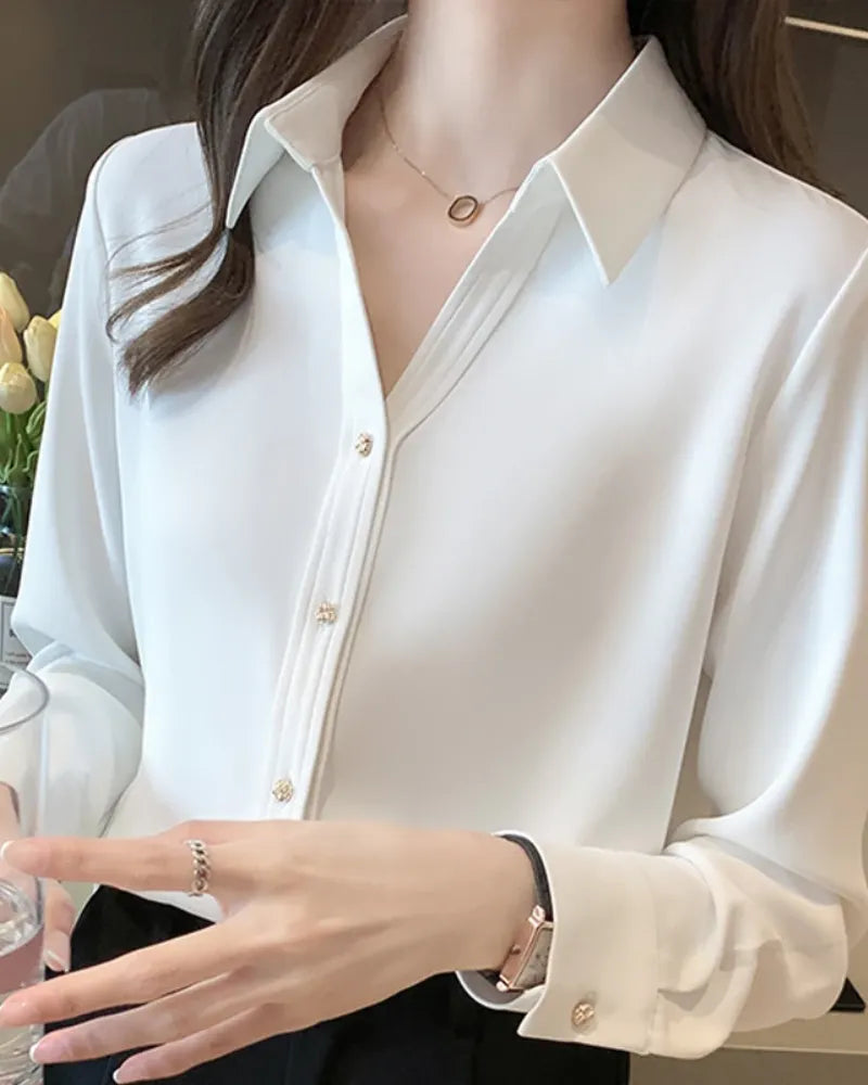 Camisa Social Feminina Classic – Modelo Versátil para Trabalho e Evento