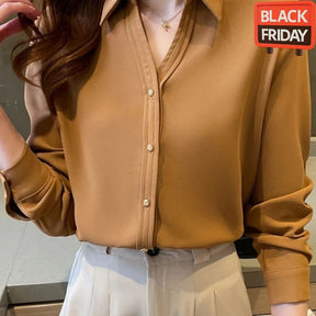 Camisa Social Feminina Classic – Modelo Versátil para Trabalho e Evento