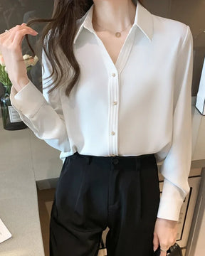 Camisa Social Feminina Classic – Modelo Versátil para Trabalho e Evento