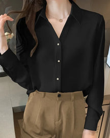 Camisa Social Feminina Classic – Modelo Versátil para Trabalho e Evento