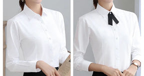 Camisa Social Feminina Manga Longa Elegante – Estilo Executivo para Mulher