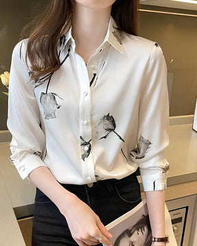 Camisa Social Feminina “Napoli” – Corte Executivo de Alta Qualidade