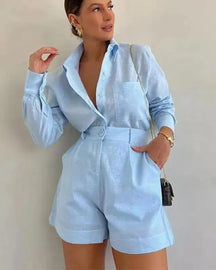 Conjuntinho Blusa e Short “Anely” – Conforto e Estilo Feminino