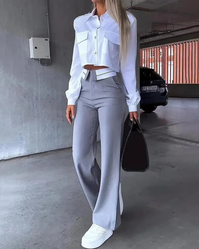 Conjunto Feminino Social “Alabama” – Elegância e Sofisticação em Alfaiataria