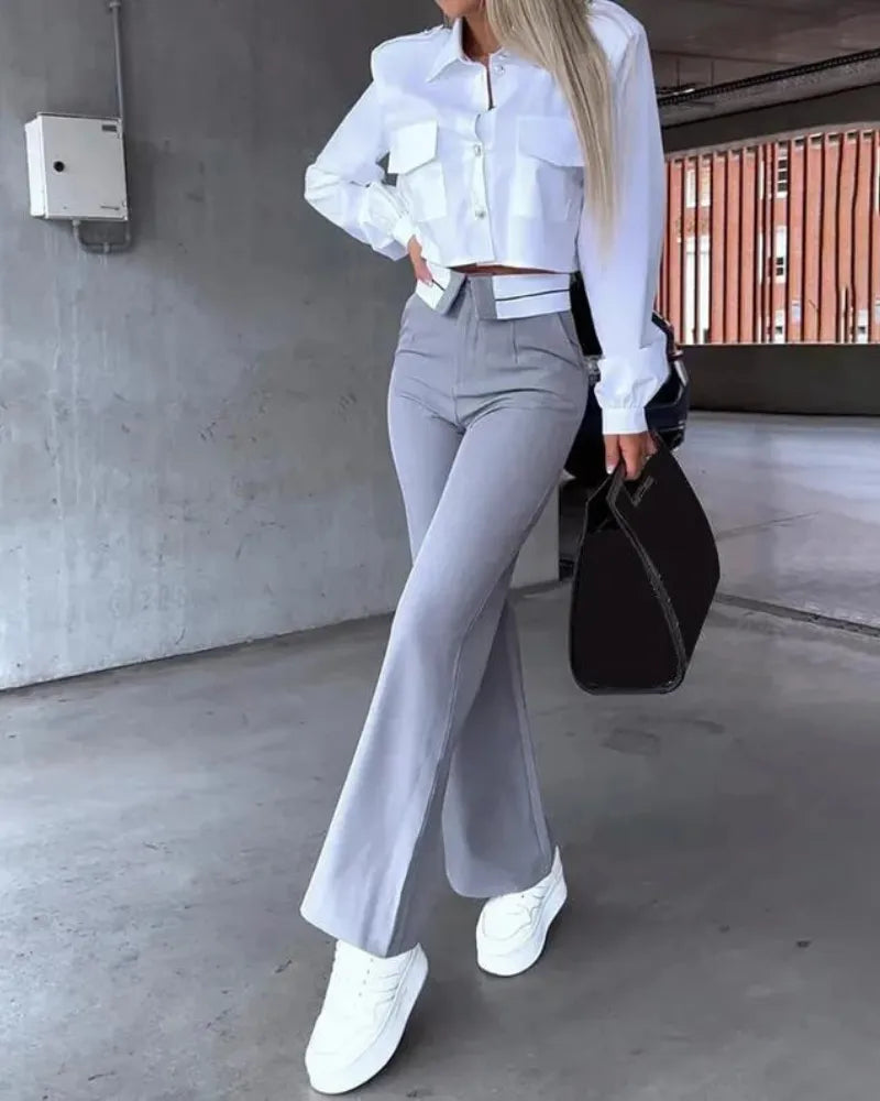 Conjunto Feminino Social “Alabama” – Elegância e Sofisticação em Alfaiataria