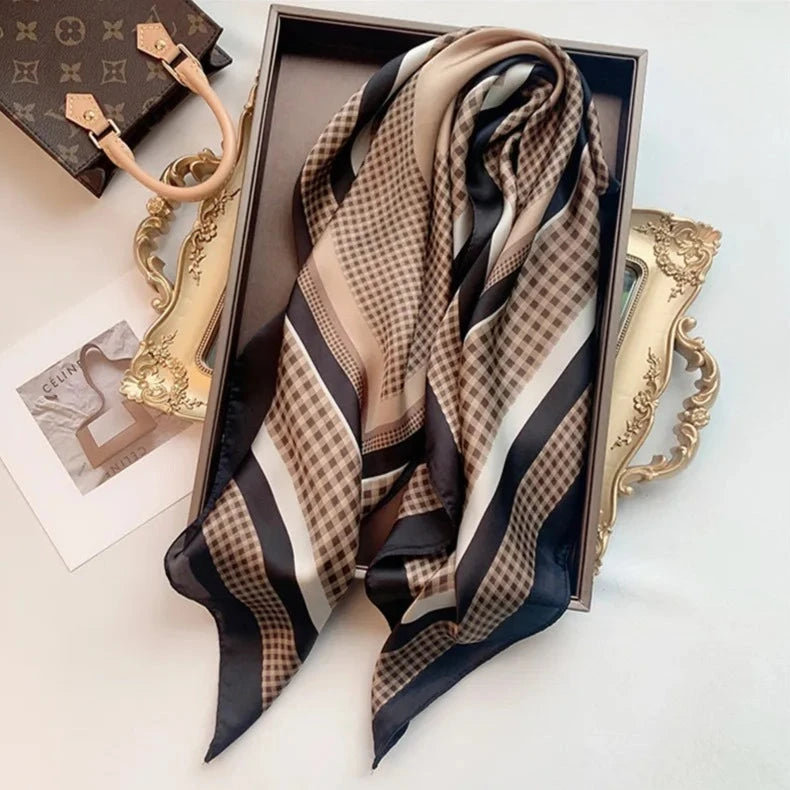LENÇO ACETINADO ESTAMPADO
