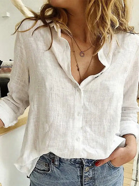 Fitshinling-Blusas de manga comprida boêmio para mulheres, camisa de botão vintage, roupa superior, nova moda, 2022, venda