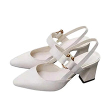 Scarpin Slingback Salto Bloco